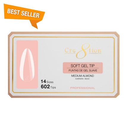 Cre8tion - Soft Gel X Tips Box - Almond (S, M, L)