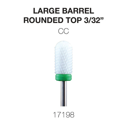 Cre8tion Ceramic Large Barrel - Rounded Top - 3/32