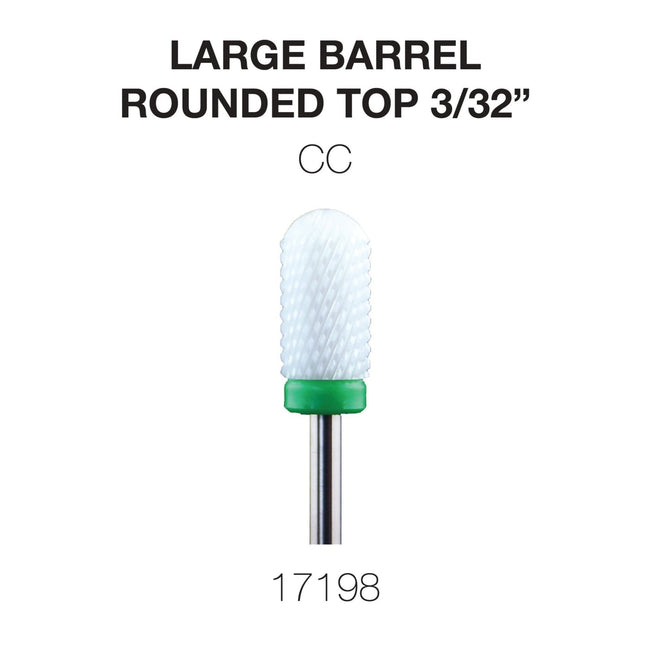 Cre8tion Ceramic Large Barrel - Rounded Top - 3/32