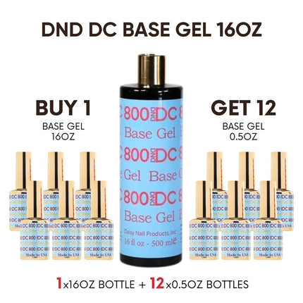DND - DC Base Top Refill 16oz + 8 Small Bottles (New Bottle)