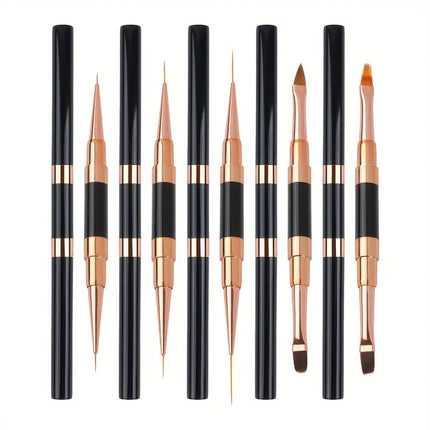 Nail Art Dual End Brush (Set 5pcs)