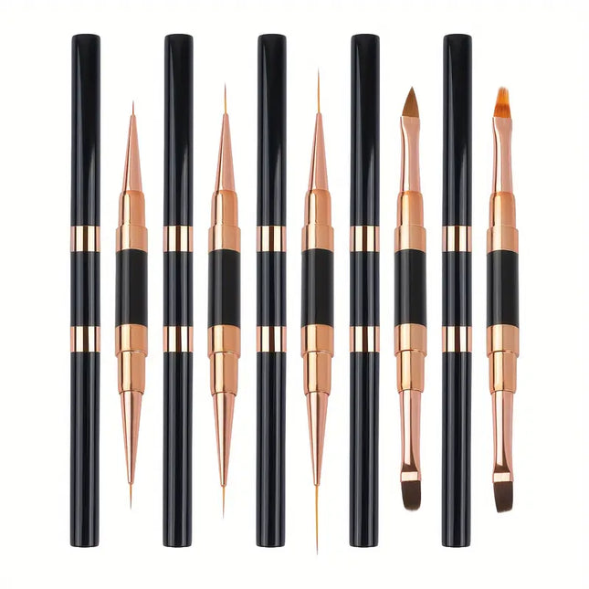 Nail Art Dual End Brush (Set 5pcs)