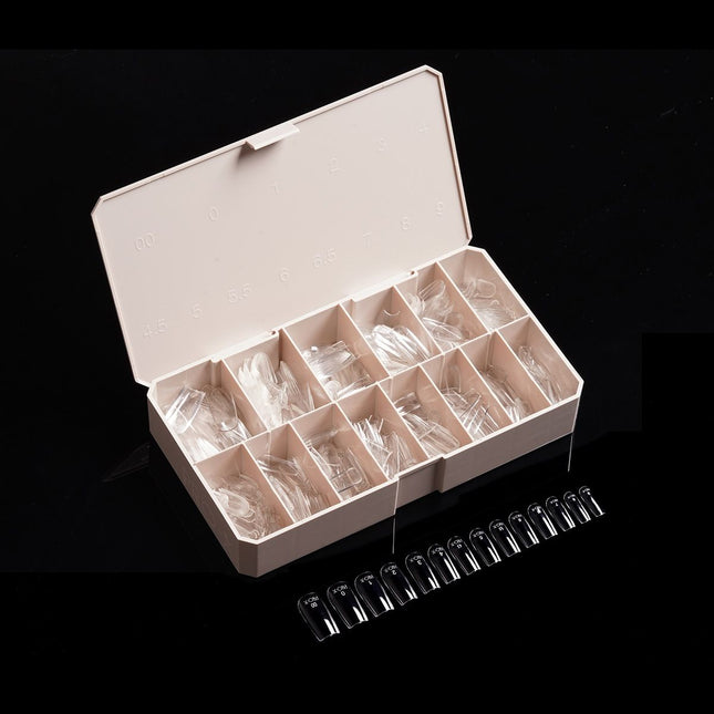 iGel PRO-X Soft Gel Nail Tips 03 - Natural Square Medium (600 pcs)