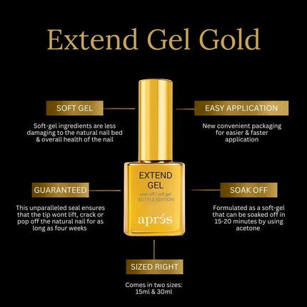 Apres - Nail Extend Gel X Gold (15ml/ 30ml)