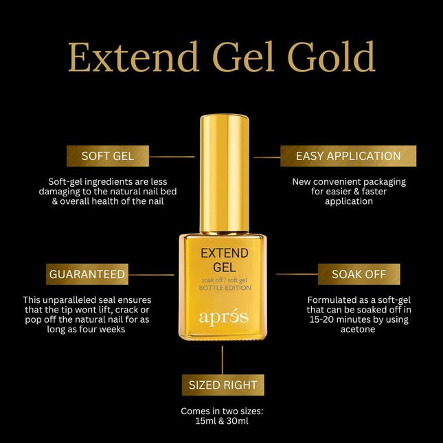 Apres - Nail Extend Gel X Gold (15ml/ 30ml)