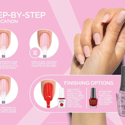 Gelish - Foundation Flex 15ml (Clear, Pink, Nude, Beige)