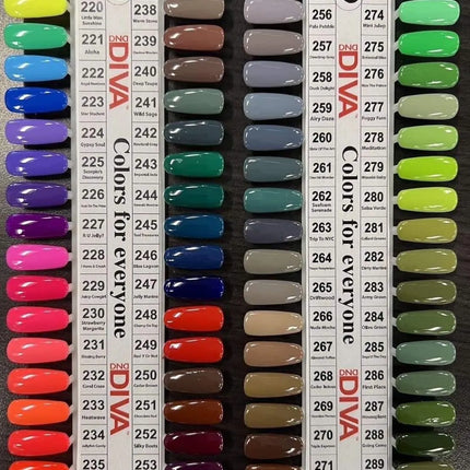 DND - DIVA Gel & Lacquer Duo Full Set 36 Colors (#219 - #254)