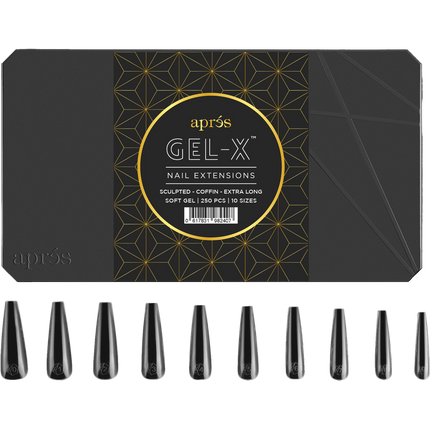 Apres Gel-X Tips 2.0 - SCULPTED Coffin 600pcs
