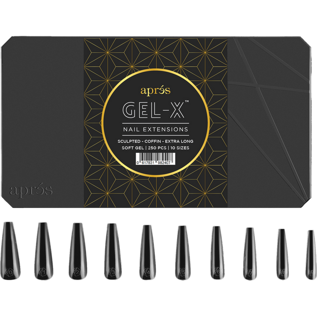 Apres Gel-X Tips 2.0 - SCULPTED Coffin 600pcs